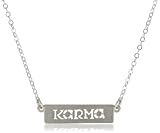 Dogeared Jewels & Gifts "Karma" Sterling Silver "Karma" Sign Necklace