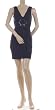 BCBG BLACK JERSEY BEADS V-NECK MINI DRESS NEW XS P