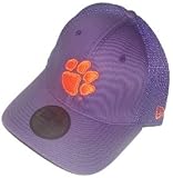 Clemson Tigers New Era Purple Fitted Mesh Hat Cap (S/M)