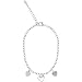 Inox Jewelry 316L Stainless Steel Heart Ankle Bracelet