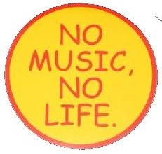 Music stickers NO MUSIC NO LIFE waterproof paper seal (japan import)