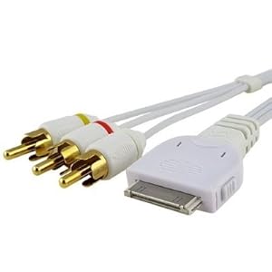- HIGH QUALITY GATOR CRUNCH - RCA AV (Audio & Video) Cable With iPod Plug for Apple iPod Photo Video Classic Touch Nano 3rd Generation iPhone 1st Generation Only