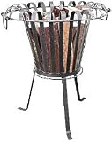 Feuerkorb Feuerstelle ohne Grill aus Metall dunkel
