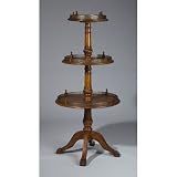 3 Tier Table in Medium Brown