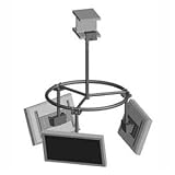 Peerless Multi Jumbo Display System Mdj 760 Mounting Component ( Circular Pipe )