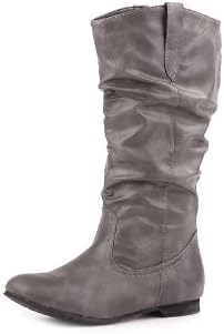 Reneeze ART-02 Women's Mid-Calf Boots- Gray, Size 6.5