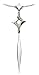 Kit Heath Sterling Silver 90CYCZ Ladies Contemp Pendant with Pave Cubic Zirconia Set Top Square + 18
