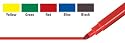 Wilton Set of 5 Bold Tip Food Writer Edible Color Markers, Primary Colors