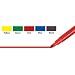 Wilton Set of 5 Bold Tip Food Writer Edible Color Markers, Primary Colors
