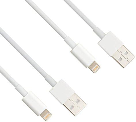 Noovalink(TM)2PCS 6 Feet Extra Long 2 Meter 8 Pin to USB Sync and Charging Cable Charger Cord Wire for iPhone 5 5s 5c, iPod Touch 5th, Nano 7th, and iPad 4 Air Mini(White)
