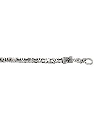 Sterling Silver Round Bali BYZANTINE Chain Necklaces & Bracelets 7mm Very Heavy Antiqued Finish Nickel Free, sizes 7 - 30 inch