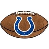 Indianapolis Colts 22"X35" Football Mat Made Of Polyester With A Non-Skid Duragon Latex Backing