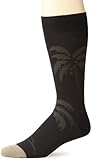 IMAGE OF Tommy Bahama Mens Spiral Palm Tree Socks, Black, One Size