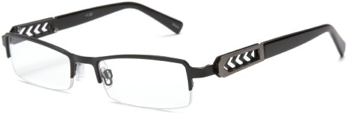 Identity R4524-1 Half Rim Reader,Shiny Black/Clear,2.50