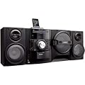 Sharp CD-SW440N - Mini system with iPod cradle - radio / CD / MP3 / cassette / USB flash player - glossy black