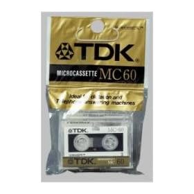 TDK MC60 RECORDING DICTAPHONE BLANK MICROCASSETTEx3 NEW