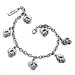 Gordon's Jewelers Ed Hardy Skull Charm Bracelet - 8.5in