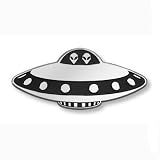 Flying Saucer Car Emblem