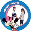 Custom Photo Plate - Mickey & Minnie Mouse Photo Plate - Customize Your Micky & Minnie Mouse Plate With Your Favorite Photo