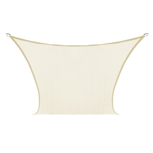 Coolaroo Custom Square Shade Sail, Natural, 9 by 9-Feet
