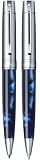 Sheaffer Gift Collection (300) Ballpoint Pen/Pencil Set with Chrome Cap and Blue Marble Barrel with Chrome Trim (SH/9316-9)
