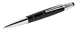 Wedo 26125001 Touch Pen Pioneer 2-in-1, leitfähiger Eingabestift für alle Smartphones und Tablet PC, inklusiv integriertem Kugelschreiber mit Drehmechanik, 13 cm, schwarz