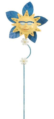 Little Miss Sunshine Spin Wheel Wind Spinner and Garden Stake