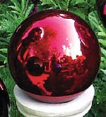 E-V 10" Red Gazing Globe