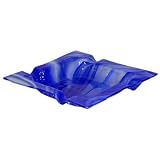 Blue & White Artist Made Glass 4 Channel Cigar Ashtray