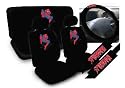 11pc Spider MAN Spiderman Marvel Comics Superhero Low Back Seat Covers with Head Rest Covers, Bench Cover and Steering Wheel Cover with Shoulder Pads Licensed and Rare Product