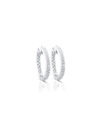 14k WHITE GOLD WOMENS EARRING LE-4290 DIAMOND 1.02CT TW