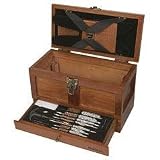 Outers 25 - Piece Universal Wood Gun Cleaning Tool Chest (.22 Caliber and up)