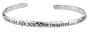 Sterling Silver "Live The Life You Have Imagined" Thoreau Cuff Bracelet