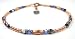 Jewelry : September Sapphire Handmade Copper Birthstone Beaded Anklets