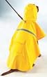 Dog Rain Coat - Yellow w/Reflective Stripe - XX-Large (XXL)