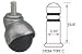 Ball Series Chair Caster With Plastic Wheel Stem Type C