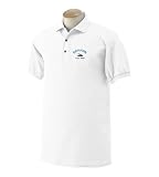 Personalized custom embroidered swimming design on polo shirt
