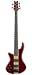 Schecter Stiletto Elite-4 Bass Guitar (4 String, Left Handed, See-Thru Cherry)
