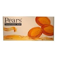 Pears Natural Glycerine the Original Transparent Soap - 4.4 Oz 3 in a Pack 12 Bars Total