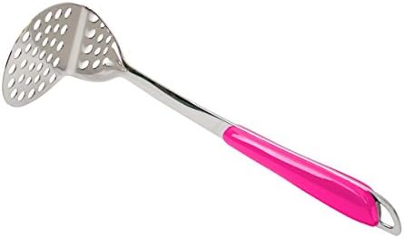 Stainless Steel Potato Masher in Pink by Cellar Made