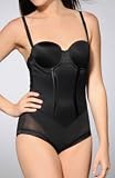 Flexees Womens Easy Up Firm Control Strapless Body Briefer, Black, 38DD photo