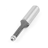 uxcell フラッシュトリムルータービット　ベアリングエンド　ダブルフルート　大工用　メタル製