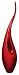 Medium Red Lacquer Flame Vase