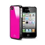 SPIGEN SGP アイフォン 4 / 4S ケース Linear カラーシリーズ 【 ホット・ピンク 】＋Mikuポッティングシール＋オリジナルMiniタッチペン