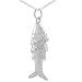High Polished Sterling Silver Movable Fish Pendant