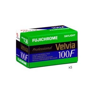 Fujifilm Fujichrome Velvia RVP 100F Color Slide Film ISO 100, 35mm Size, 36 Exposure,... by