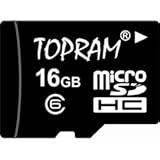 Topram 16GB C6 MicroSD Card Class 6 MicroSDHC with SD Adapter