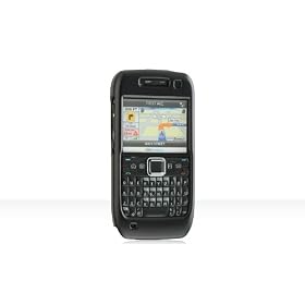 Premium Nokia E71 Hard Crystal Rubber Case Black