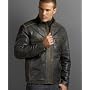 Marc New York Jacket, Distressed Leather Motorcycle Jacket