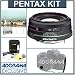 Pentax SMCP-DA 70mm f/2.4 ED Digital AF Limited Edition Lens Kit, with Tiffen 49mm UV Filter, Lens Cap Leash, Professional Lens Cleaning Kit